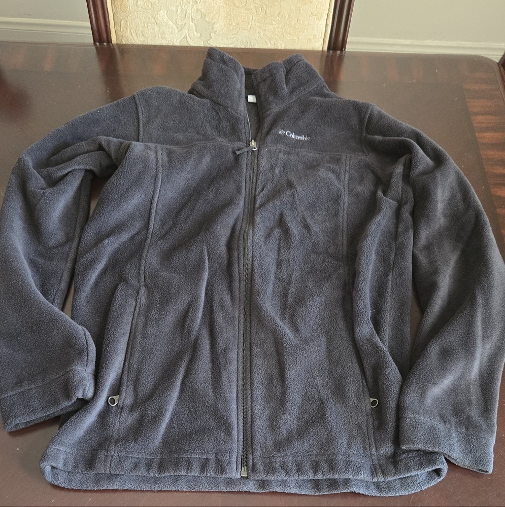 Columbia Young Men's Dark Gray Fleece Jacket